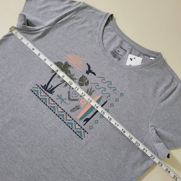 Sonoma Goods For Life® Women's Gray Graphic Short Sleeve Crewneck Pullover Top - Picture 5 of 10